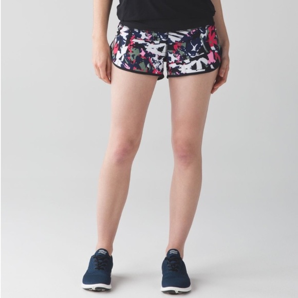 Lululemon Speed Short Pop Cut Boom Juice Multi / Black for Running - Picture 6 of 7